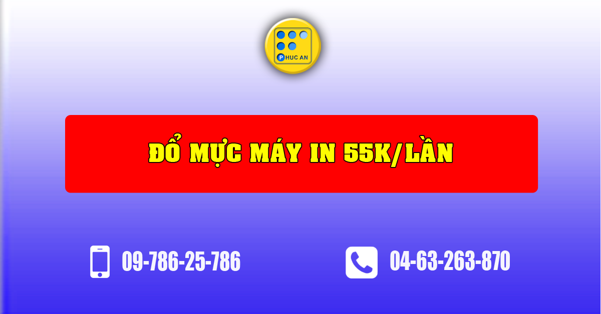 Đổ mực máy in giá rẻ tại nhà ở Hà Nội